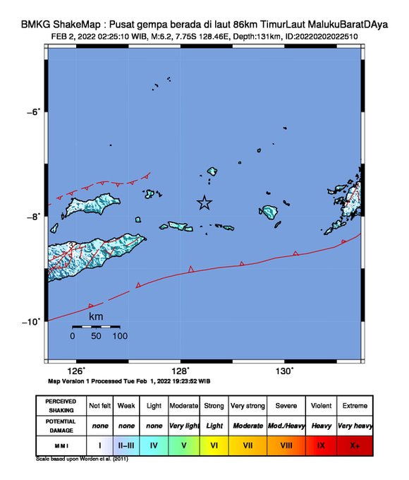 BMKG Sebut Gempa di Maluku Tak Berpotensi Tsunami